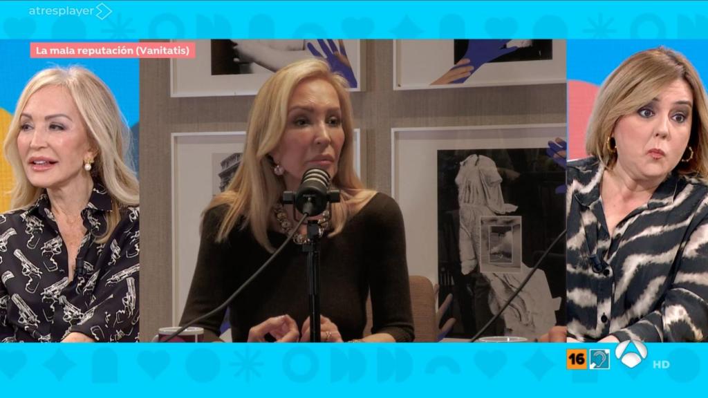 Carmen Lomana y Pilar Vidal en 'Espejo Público'.