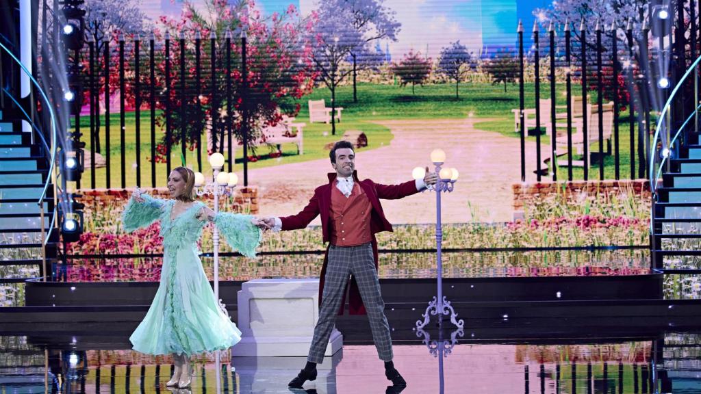 Bruno Vila en 'Bailando con las estrellas' con el jurado.