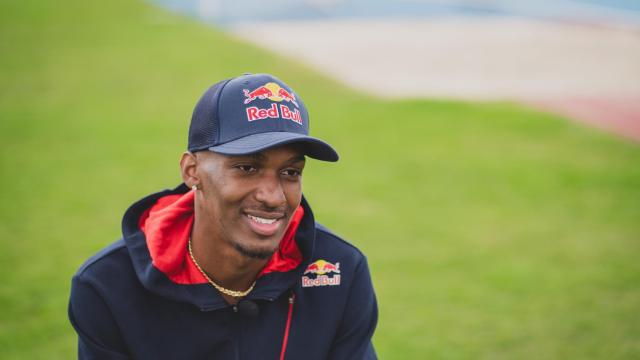 Jordan Díaz, durante la entrevista con EL ESPAÑOL