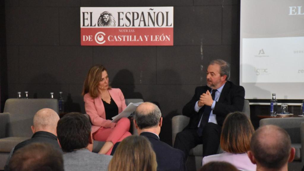 Roberto Arranz, delegado de Redeia en Castilla y León, Castilla-La Mancha y Madrid; y Laura de Miguel, Comunicación y Relaciones Corporativas Tressis