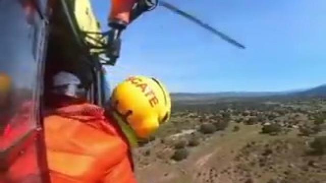 Actuación del grupo de rescate de la Junta en La Horcajada, Ávila