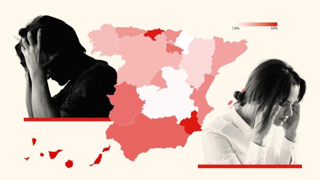 Prevalencia de la migraña por comunidades autónomas.