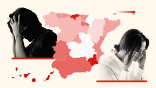 Prevalencia de la migraña por comunidades autónomas.