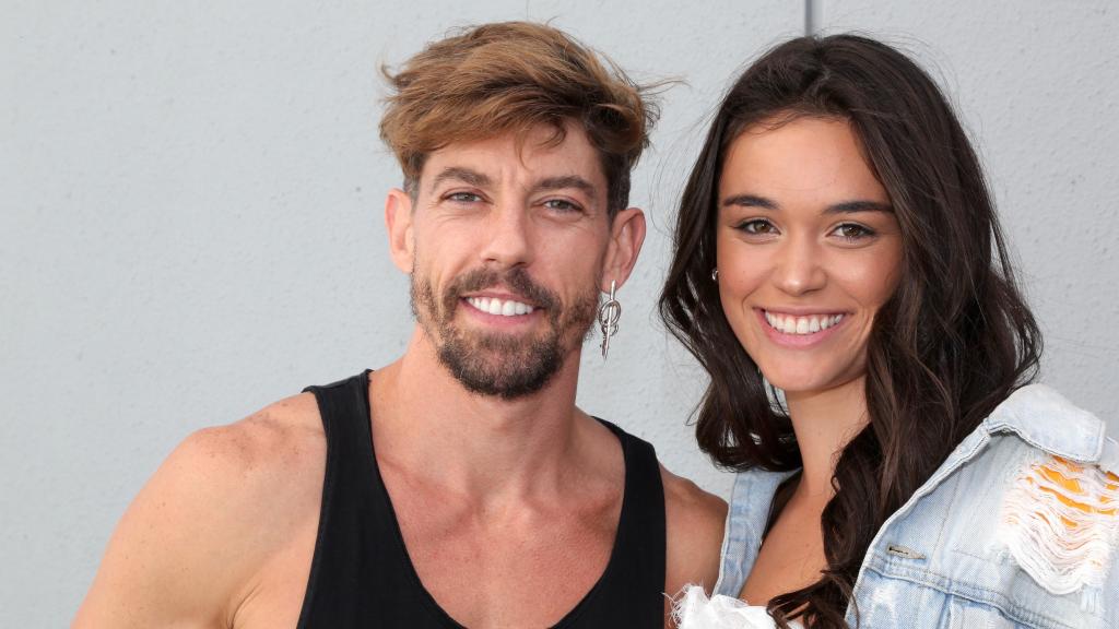 Adrián Lastra y Clara Chaín en Miami. Año 2020.