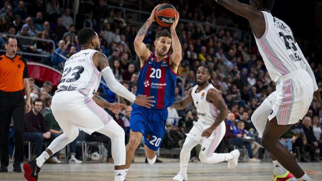Último enfrentamiento entre el Barça y el Asvel en diciembre de 2023