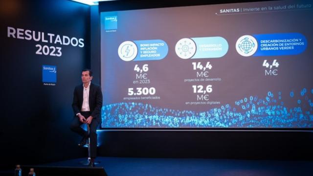 Iñaki Peralta, CEO de Sanitas, durante la presentación de resultados.