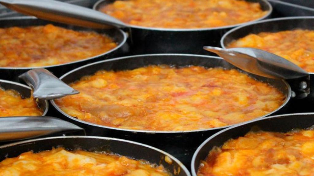 Sopa de ajo en sartén, un plato del Mesón del Cerrato.