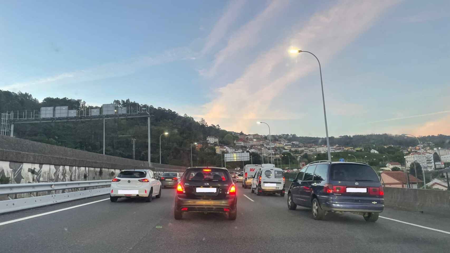 Atasco en la AP-9.