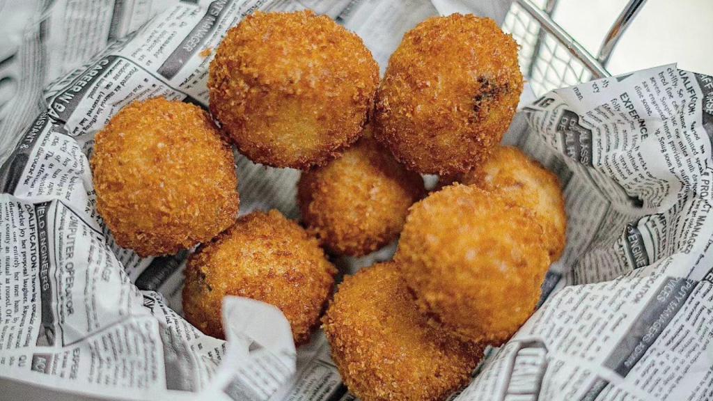 Las croquetas de El Portal del Guadalaviar.