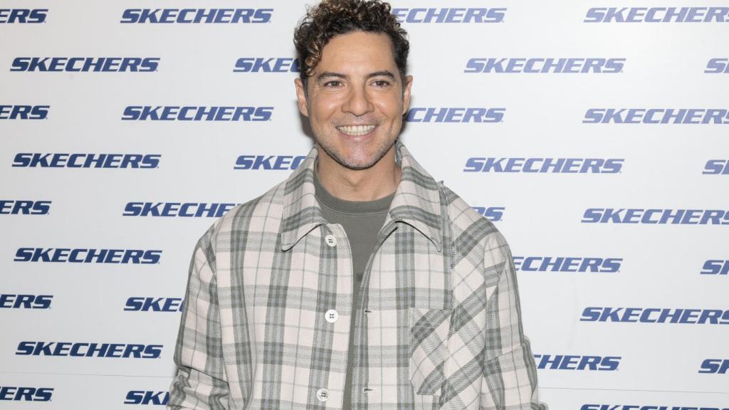 David Bisbal, en el evento de Skechers, celebrado en Madrid este jueves, 11 de abril.