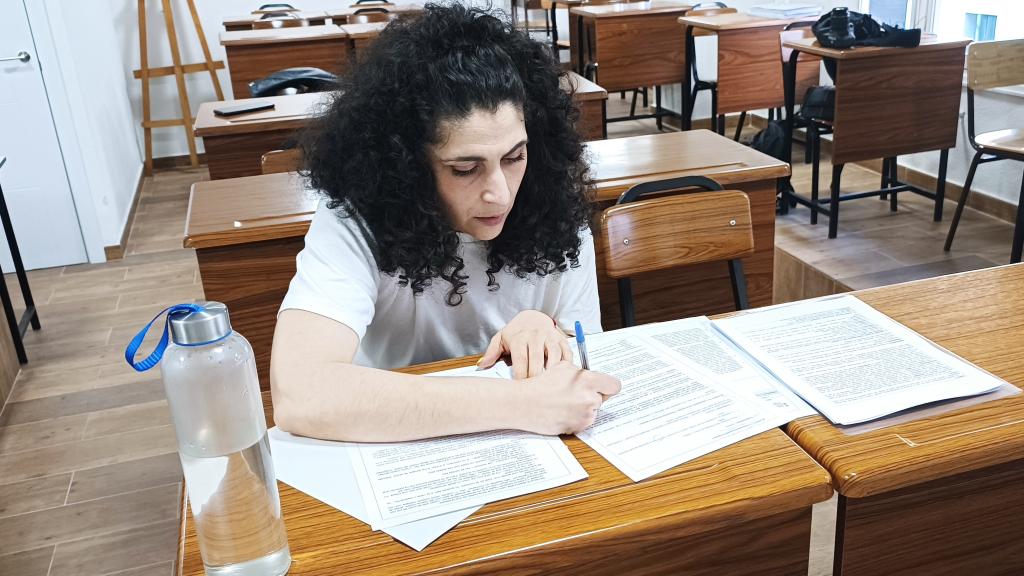 Leticia Fernández, durante el análisis de las EBAU de 2023.