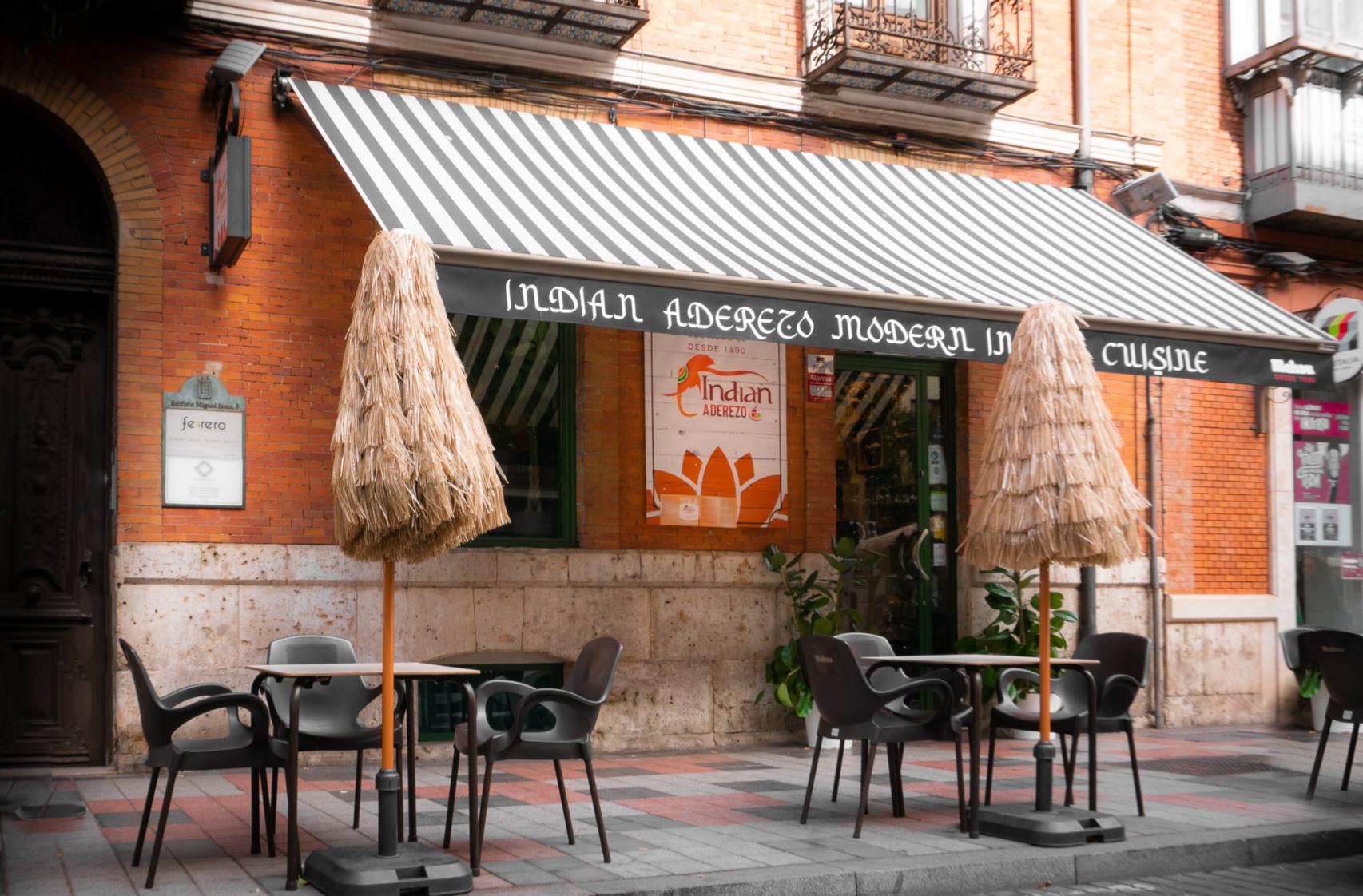Exterior del restaurante Indian Aderezo