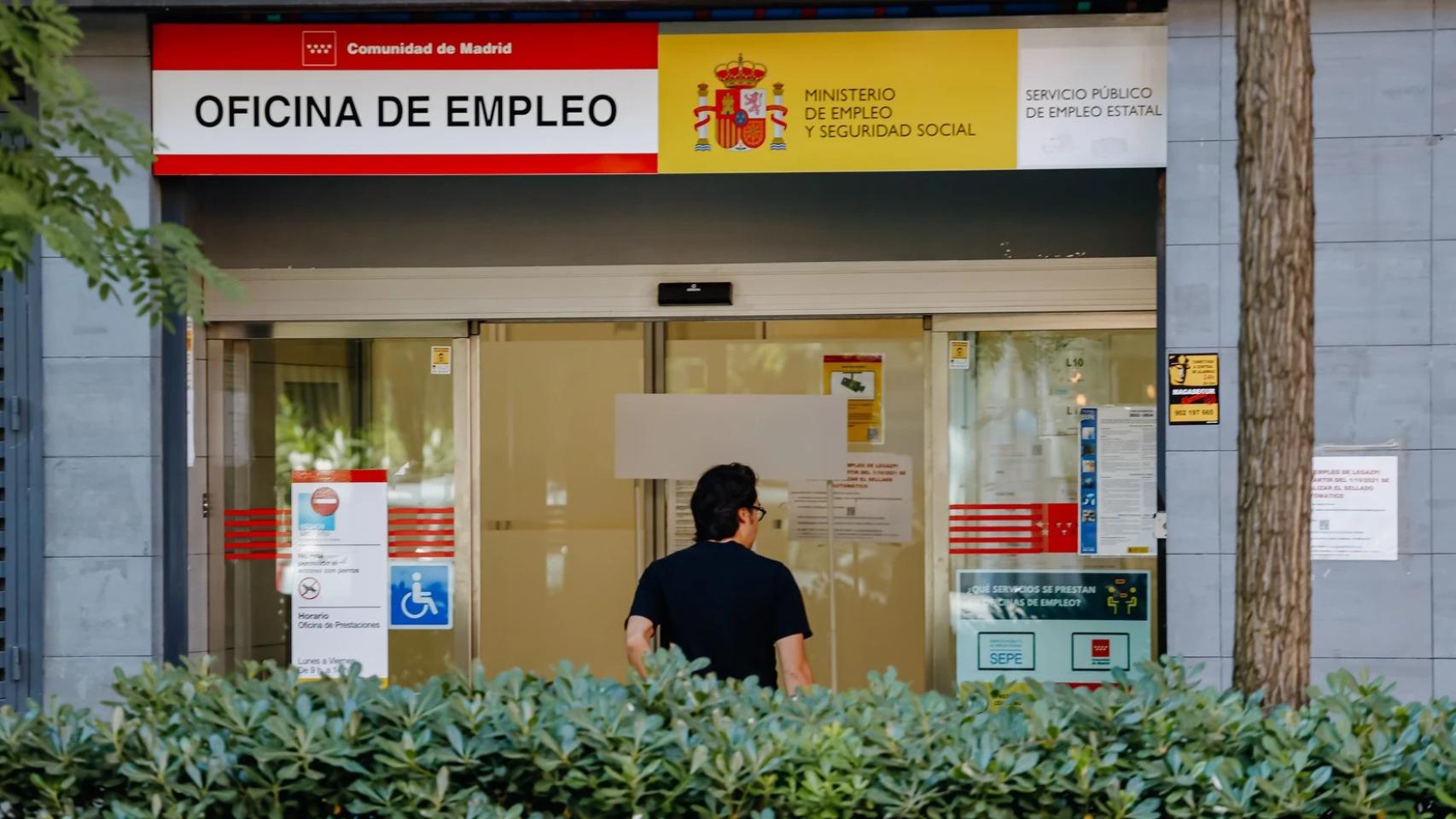 Imagen de archivo de una oficina del SEPE en Madrid.
