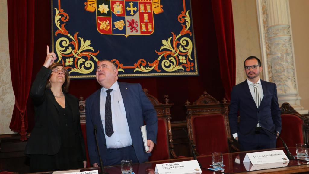 El consejero de Sanidad, Alejandro Vázquez, durante la inauguración del Congreso de la Sociedad de Neurología de Castilla y León.