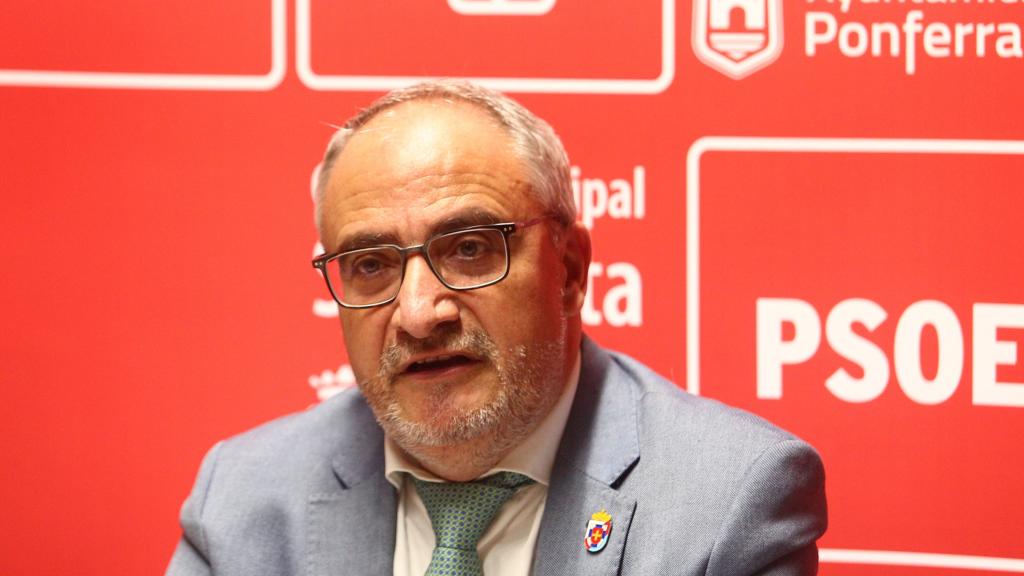 Olegario Ramón, exalcalde de Ponferrada y portavoz del PSOE, en una imagen de archivo