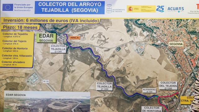 Mapa del nuevo colector de Tejadilla.