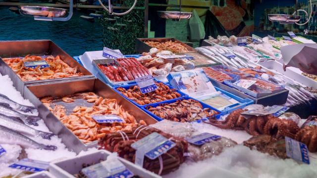Marisco en una pescadería de España. EP.