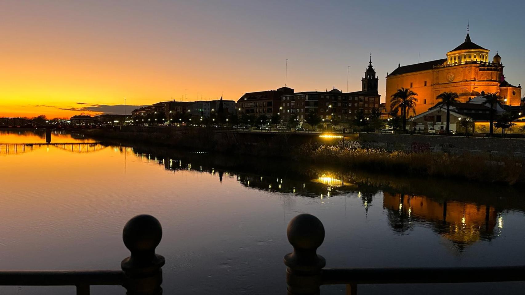 El río Tajo a su paso por la localidad toledana de Talavera de la Reina. Foto: E.C.G.