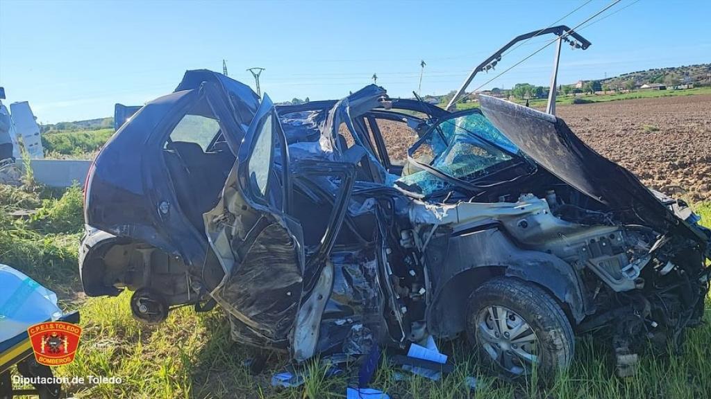 Accidente en Yuncos (Toledo). Foto: CPEIS Toledo.