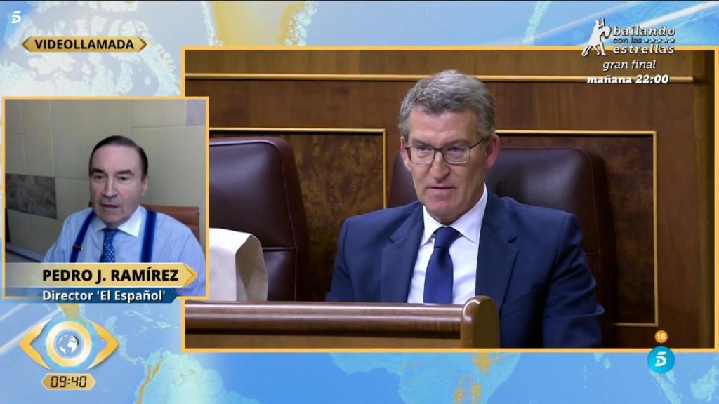 El director de EL ESPAÑOL, Pedro J. Ramírez, este viernes en 'La Mirada Crítica'.