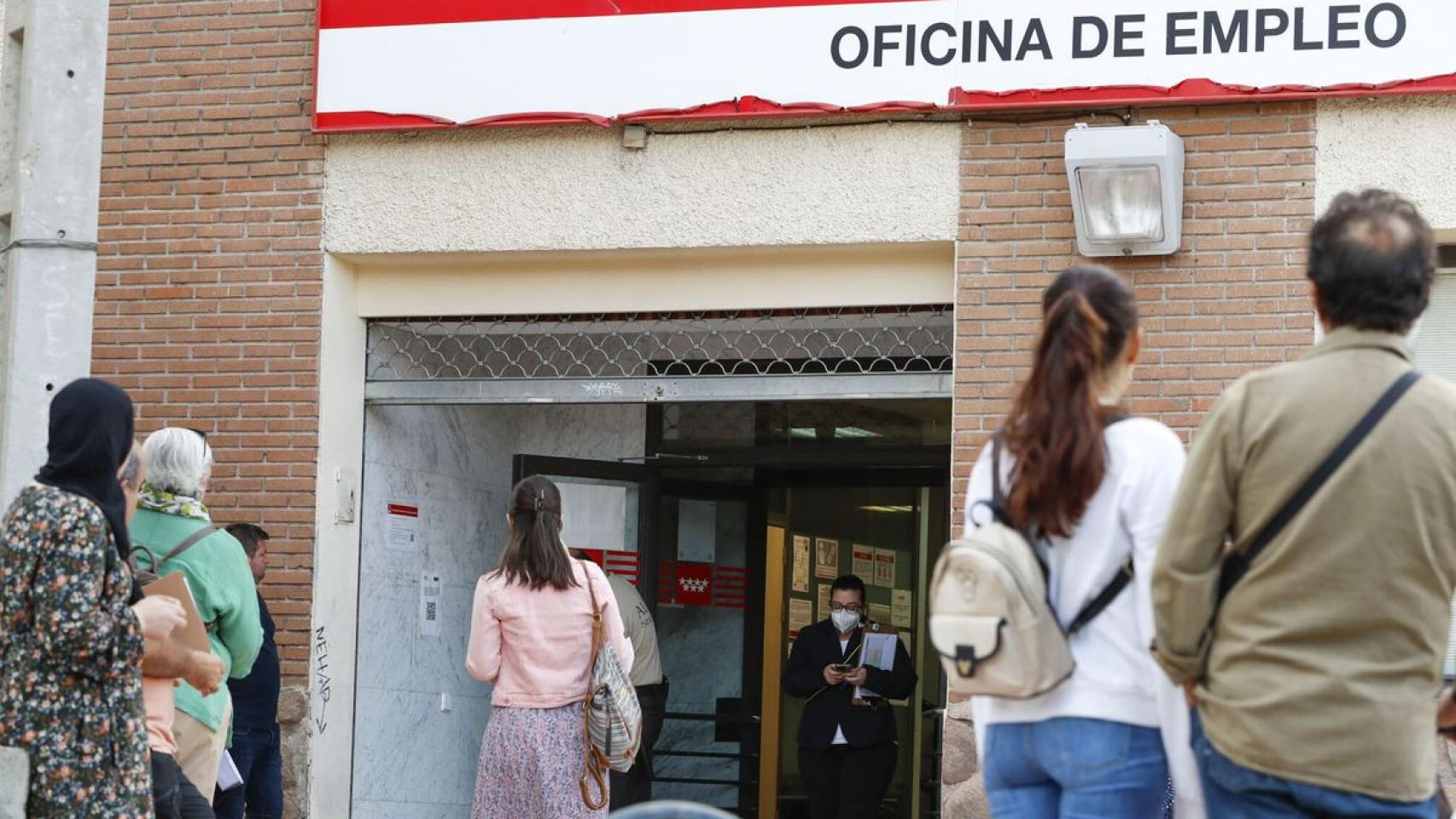 Imagen de archivo de una oficina del SEPE en Madrid.