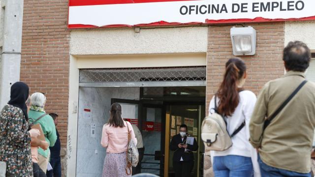 Imagen de archivo de una oficina del SEPE en Madrid.