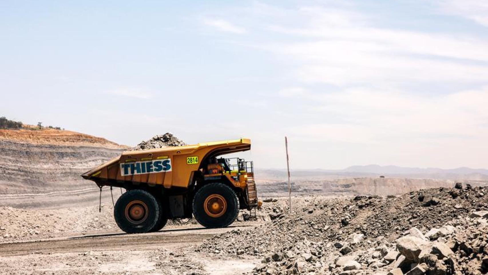 Maquinaria de Thiess en una de sus minas.