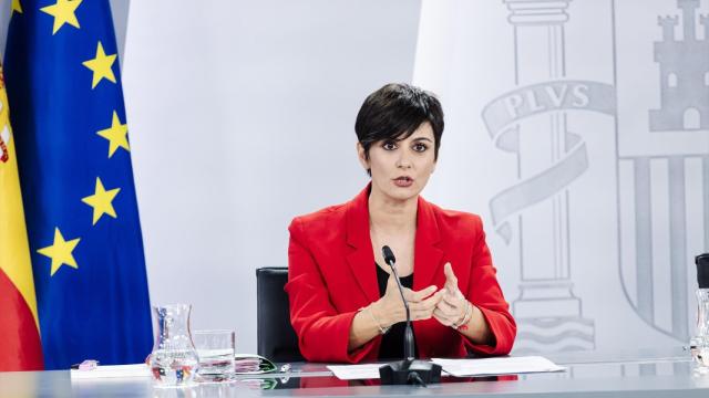 La ministra de Vivienda y Agenda Urbana, Isabel Rodríguez, durante una rueda de prensa posterior a la reunión del Consejo de Ministros.