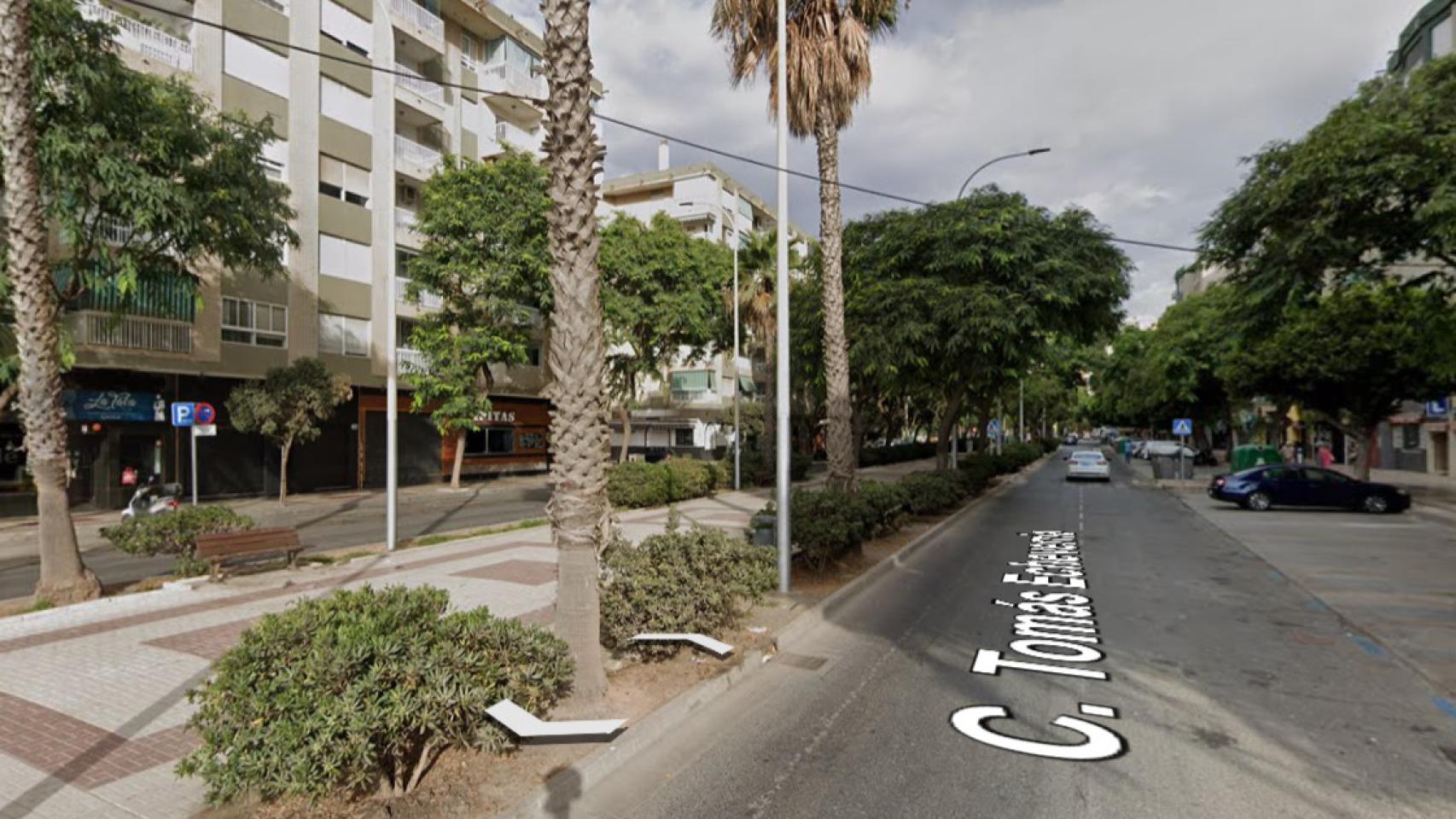 Imagen de la calle Tomás Echeverría, en la zona de Huelin.