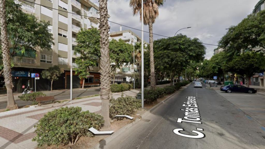 Imagen de la calle Tomás Echeverría, en la zona de Huelin.