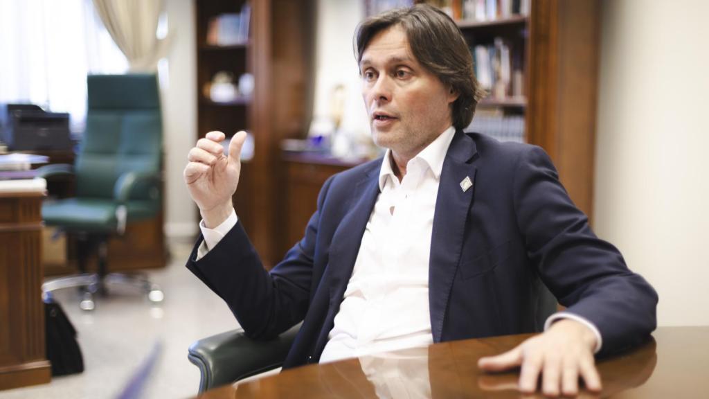 Francisco Oliva, durante la entrevista con EL ESPAÑOL.