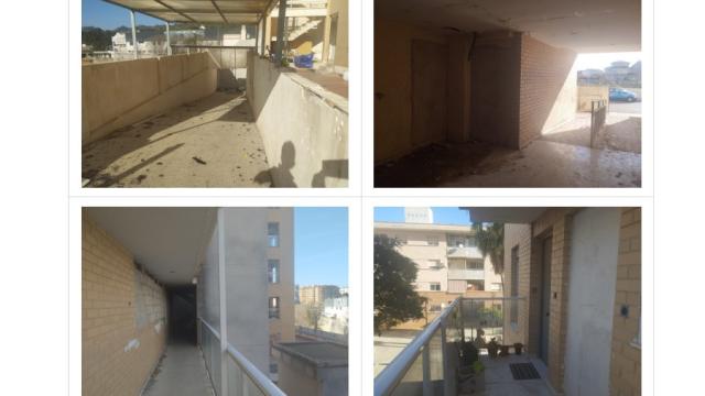 Estado actual del edificio de la calle Perú de Gandía.