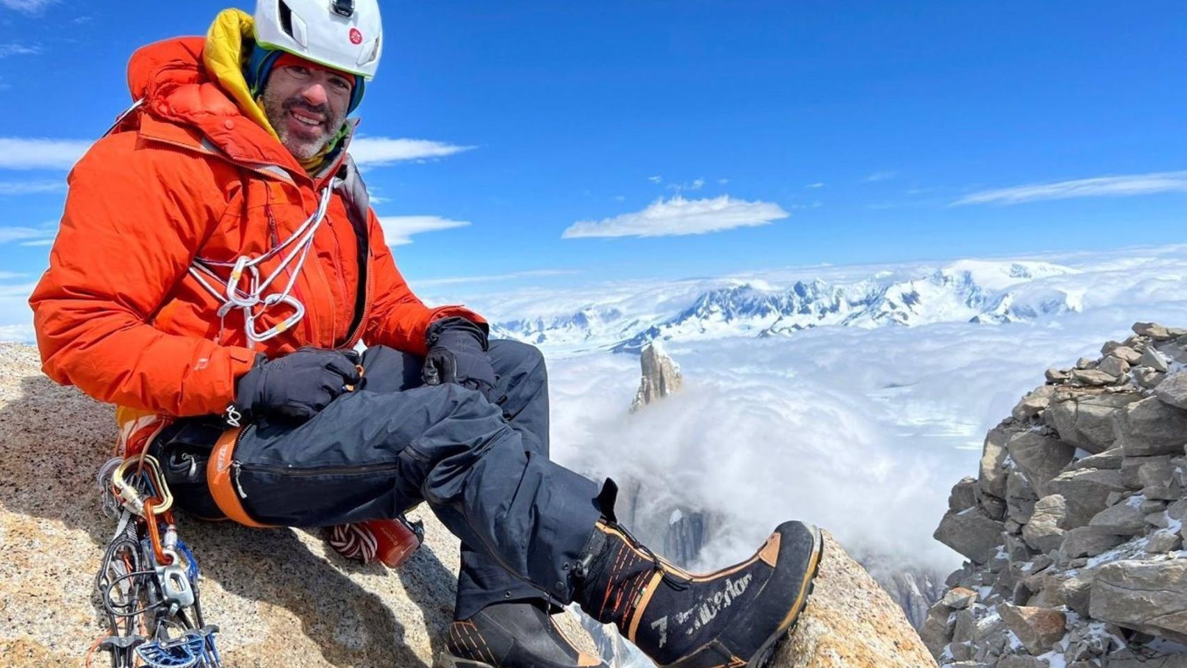 Pedro Cifuentes en una de sus ascensiones.