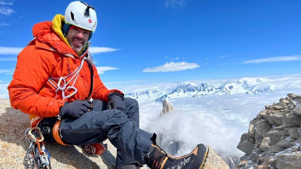 Pedro Cifuentes en una de sus ascensiones.