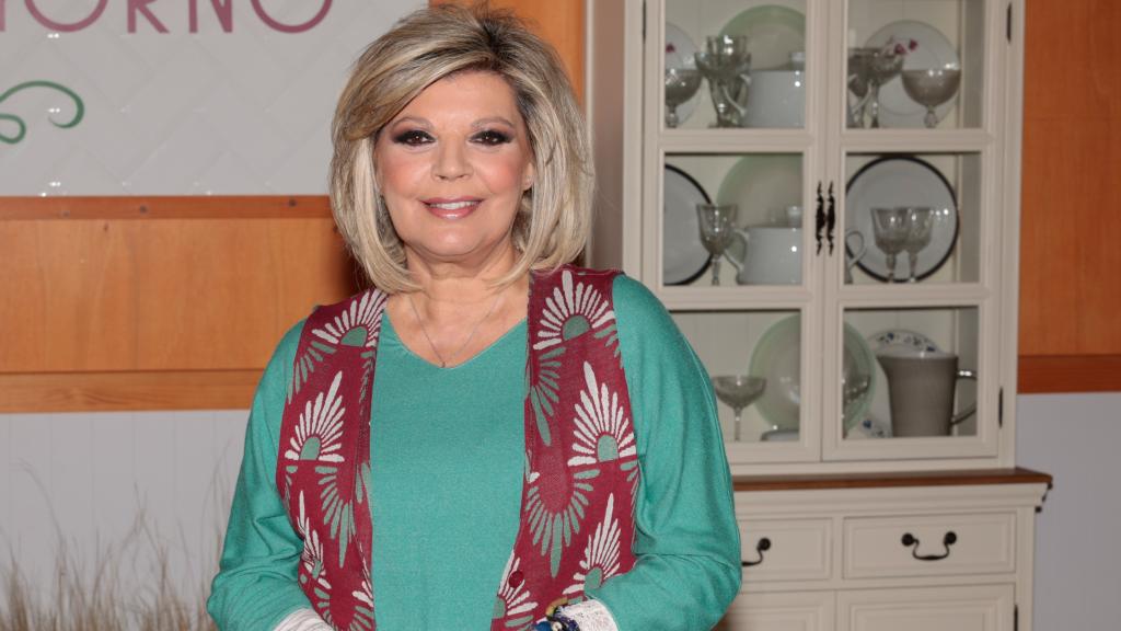 Terelu Campos, posando, en el presentación de 'Bake off: famosos al horno'.