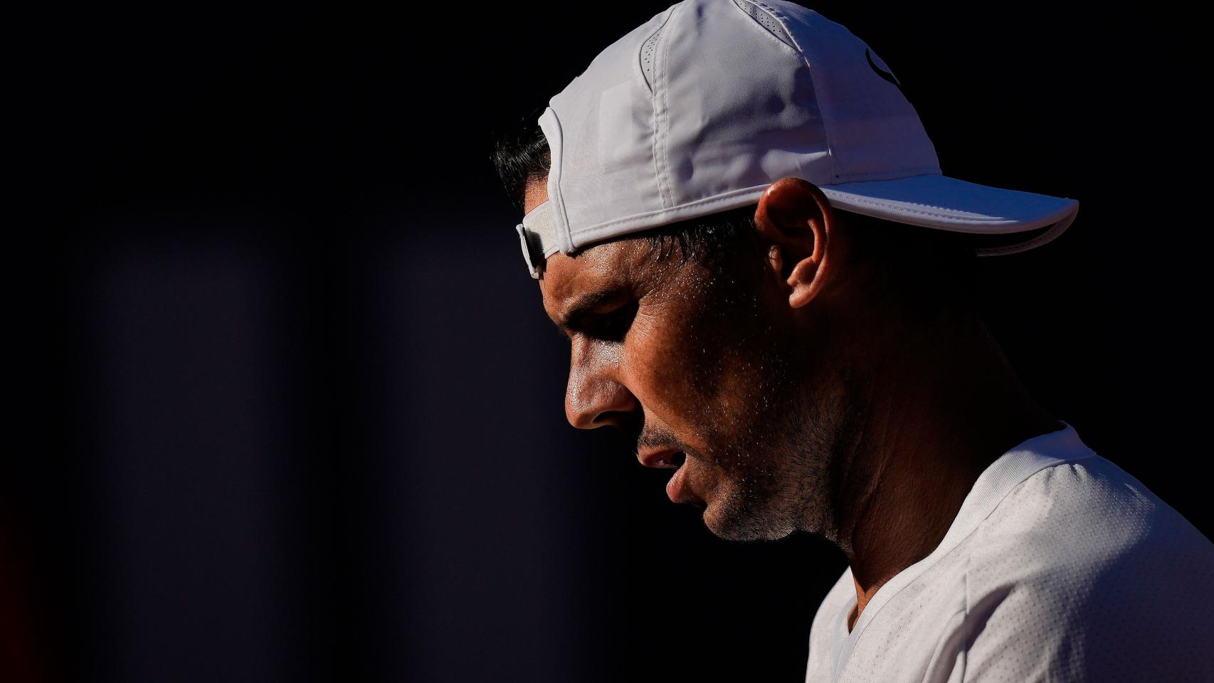 Rafa Nadal, entrenando en el Conde de Godó.