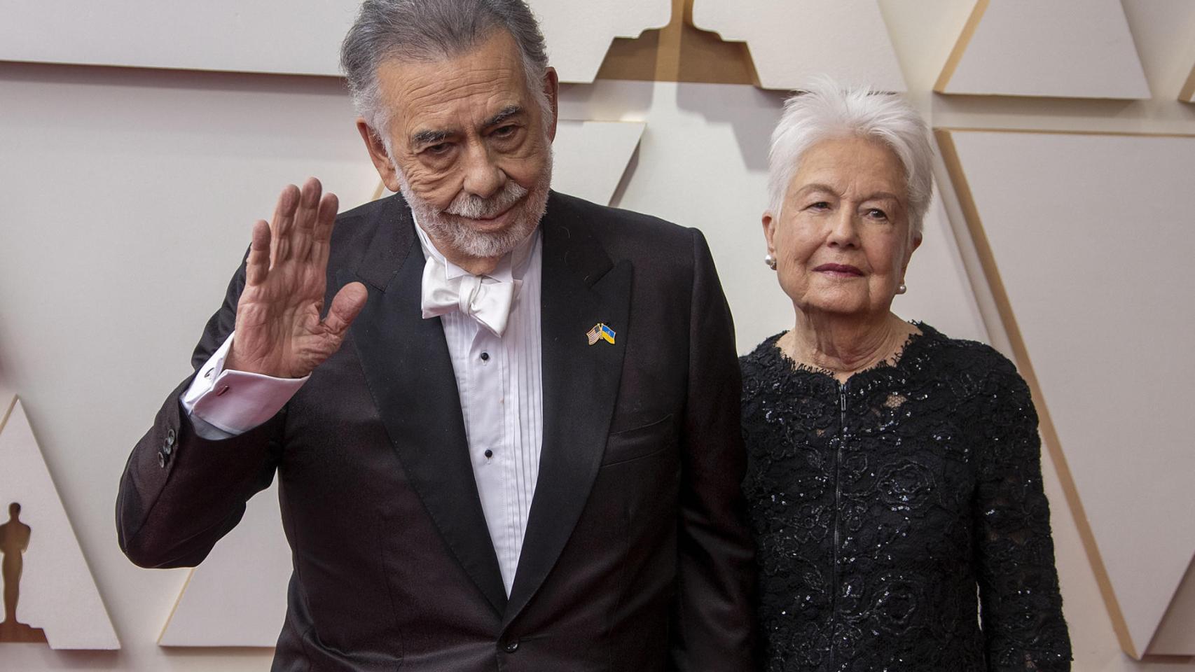 Francis Ford Coppola y Eleanor Coppola durante la entrega de los Premios Óscar. Foto: EFE/ Javier Rojas.