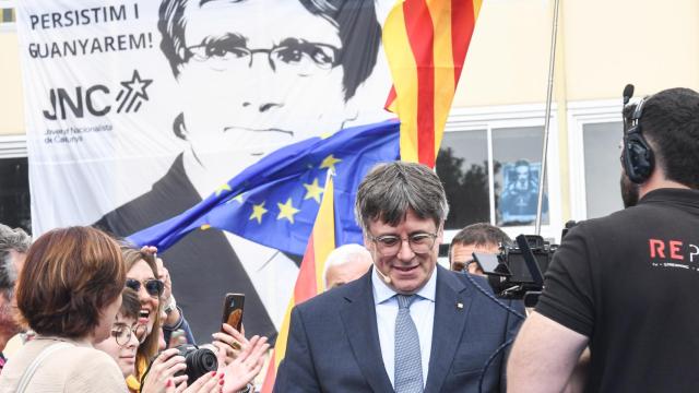 El expresidente de la Generalitat y candidato de Junts a las elecciones catalanas, Carles Puigdemont.