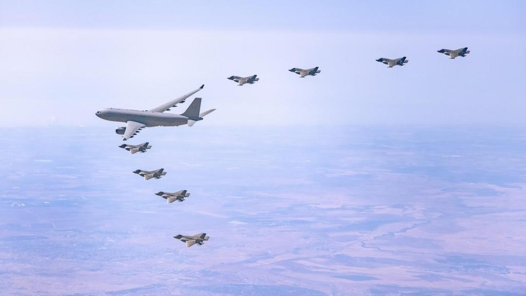 Formación de F-35 israelíes