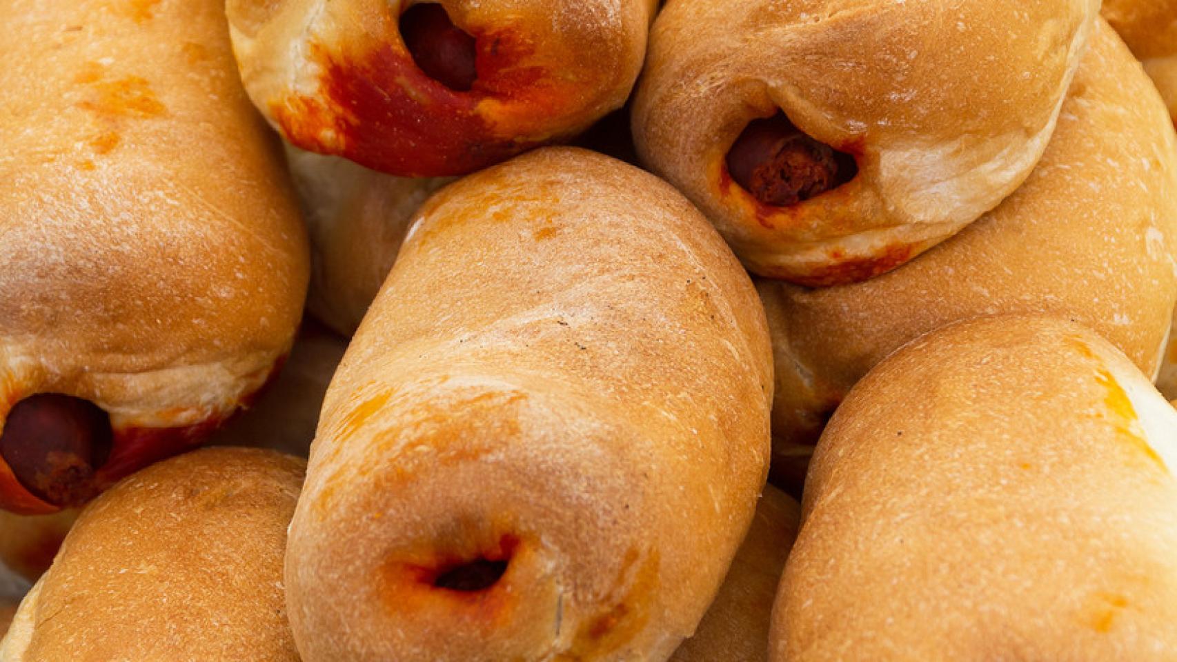 Bollo preñao típico de Asturias.