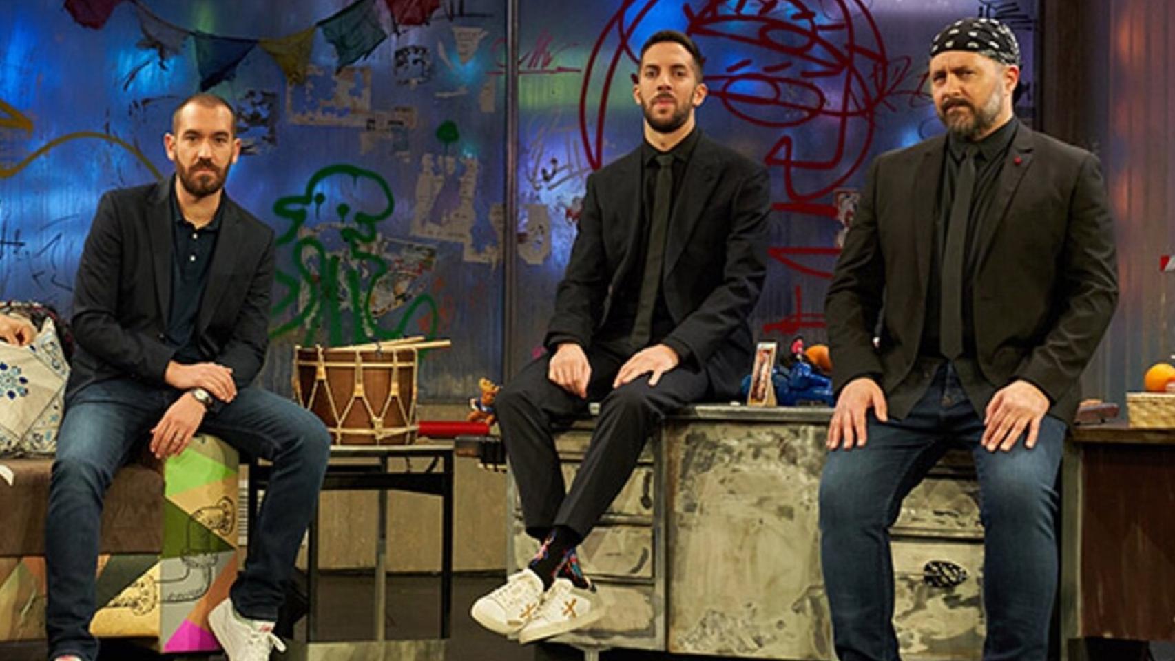 Jorge Ponce, David Broncano y Ricardo Castella en 'La Resistencia'.