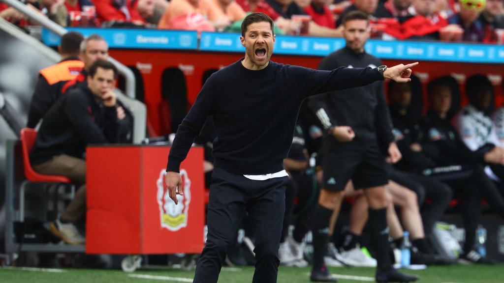 Xabi Alonso, durante el partido entre el Bayer Leverkusen y el Werder Bremen.