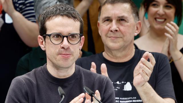 Pello Otxandiano y Arnaldo Otegi