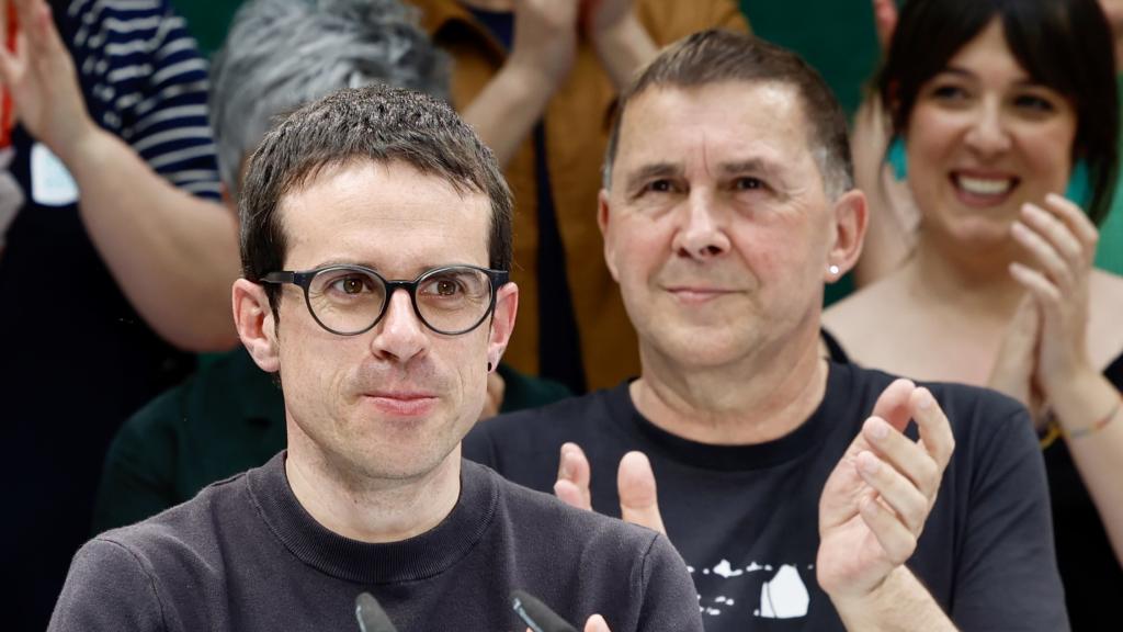 Pello Otxandiano y Arnaldo Otegi.