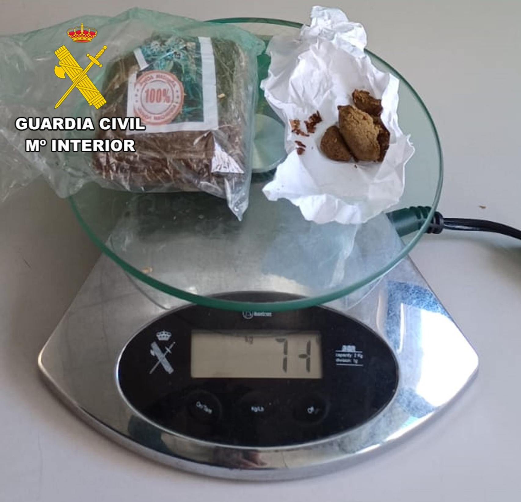 Droga requisada al pasajero de autobús detenido en Burgos