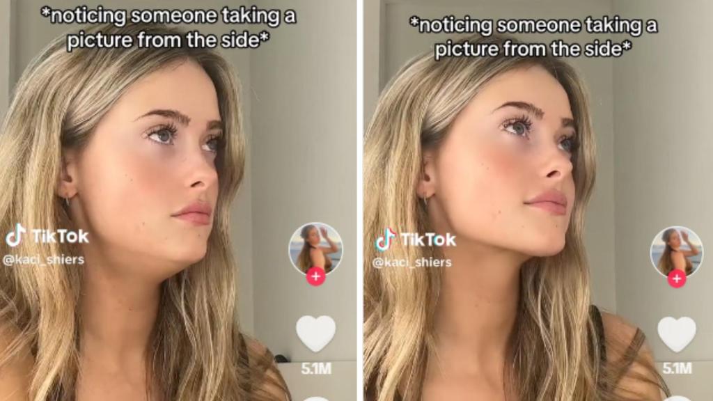 La 'TikToker' Kaci Shiers es una de las defensoras del 'mewing'.