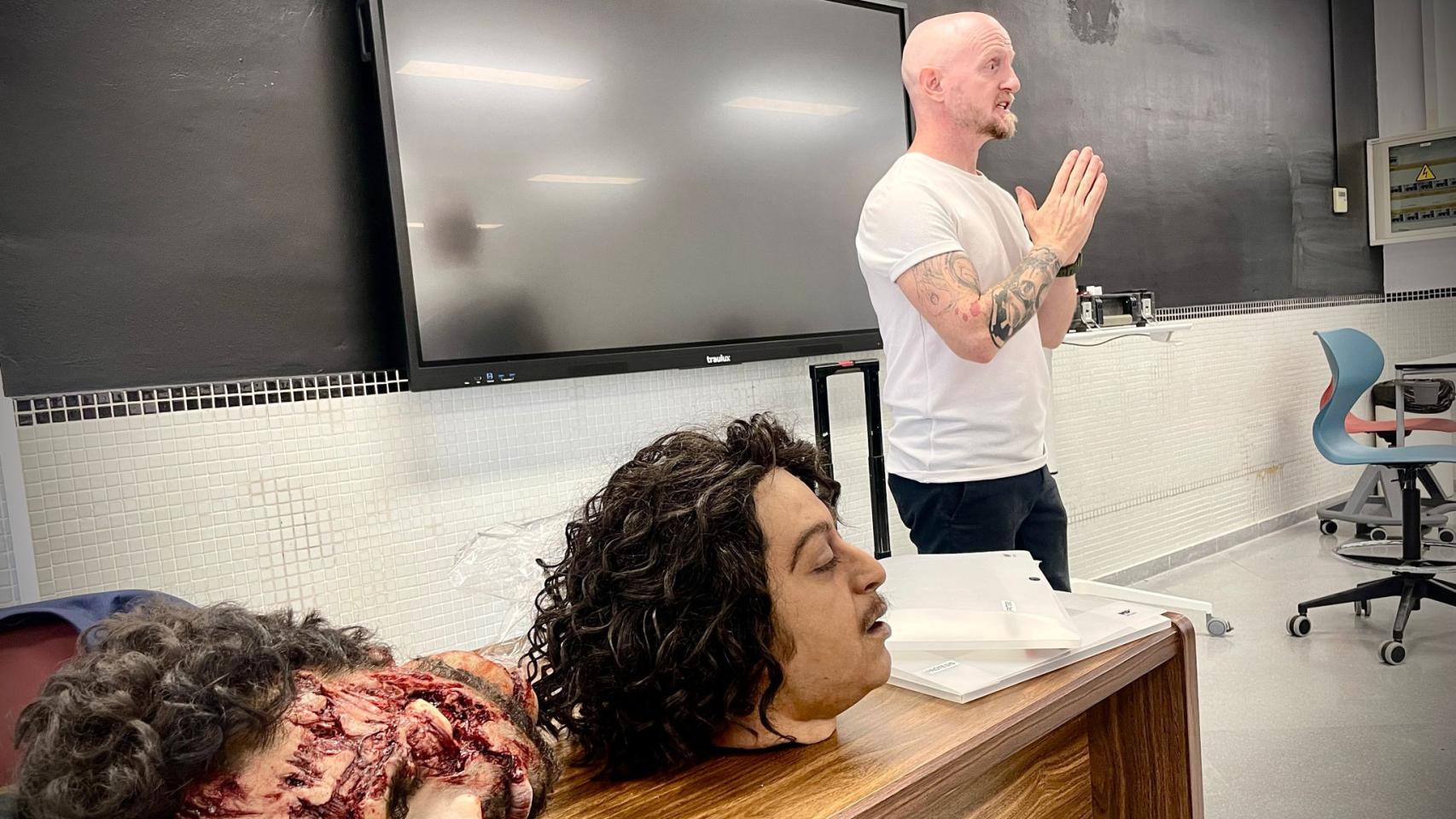 David Ambait en la 'masterclass' que dio en Málaga.