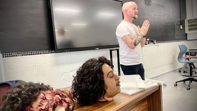 David Ambait en la 'masterclass' que dio en Málaga.