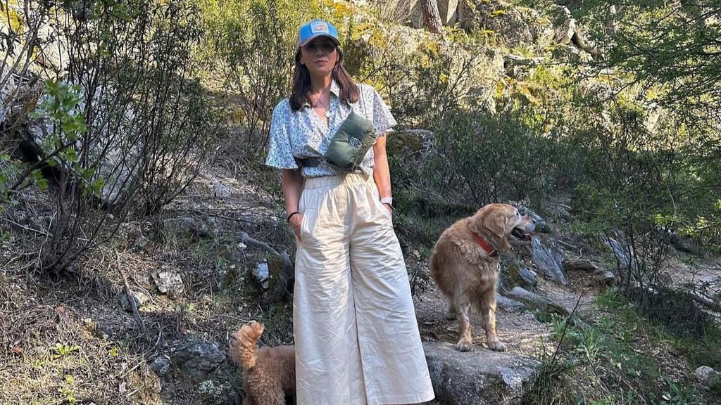 Tamara Falcó durante su día en la sierra madrileña.
