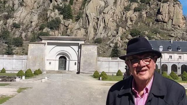 Miguel Cid en su reciente visita a Cuelgamuros.